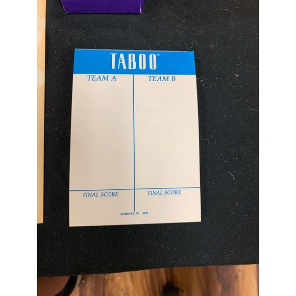 ORIGINAL Classic Family Game - TABOO 1989 HORSCH Complete, FS Benefits Charity - Picture 3 of 9